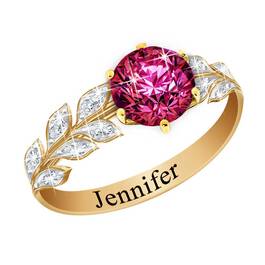 RubyFire and Diamond Rose Ring 11647 2713 a main