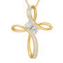 Always Beside You Diamond  Topaz Cross 1279 001 0 1