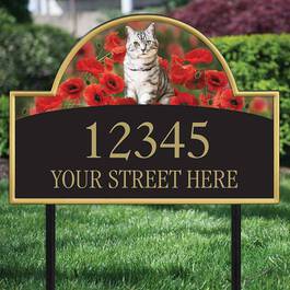 The Captivating Kitties Address Plaque by Simon Mendez 1088 007 8 2