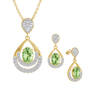 Birthstone Necklace Earring Set 6930 0010 h august