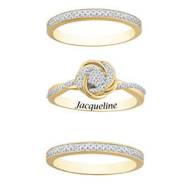 Personalized Diamond Ring Set 10899 0011 b ring
