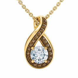 Perfectly Paired Mocha Swirl Pendant with FREE Matching Earrings 4978 001 8 2