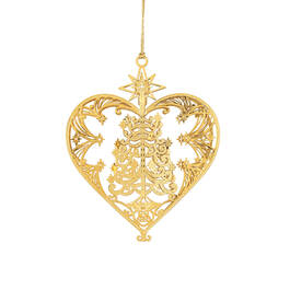 The 2024 Gold Ornament Collection 11091 0031 h heart