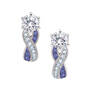 Birthstone Swirl Earrings, Birthstone Swirl Earrings 6366 0021 b february