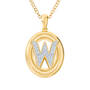 Diamond Initial Pendant 1250 0054 w pendant