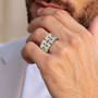 Personalized Custom-Crafted Initial Ring, Personalized Custom Crafted Initial Ring 12532 0010 m model