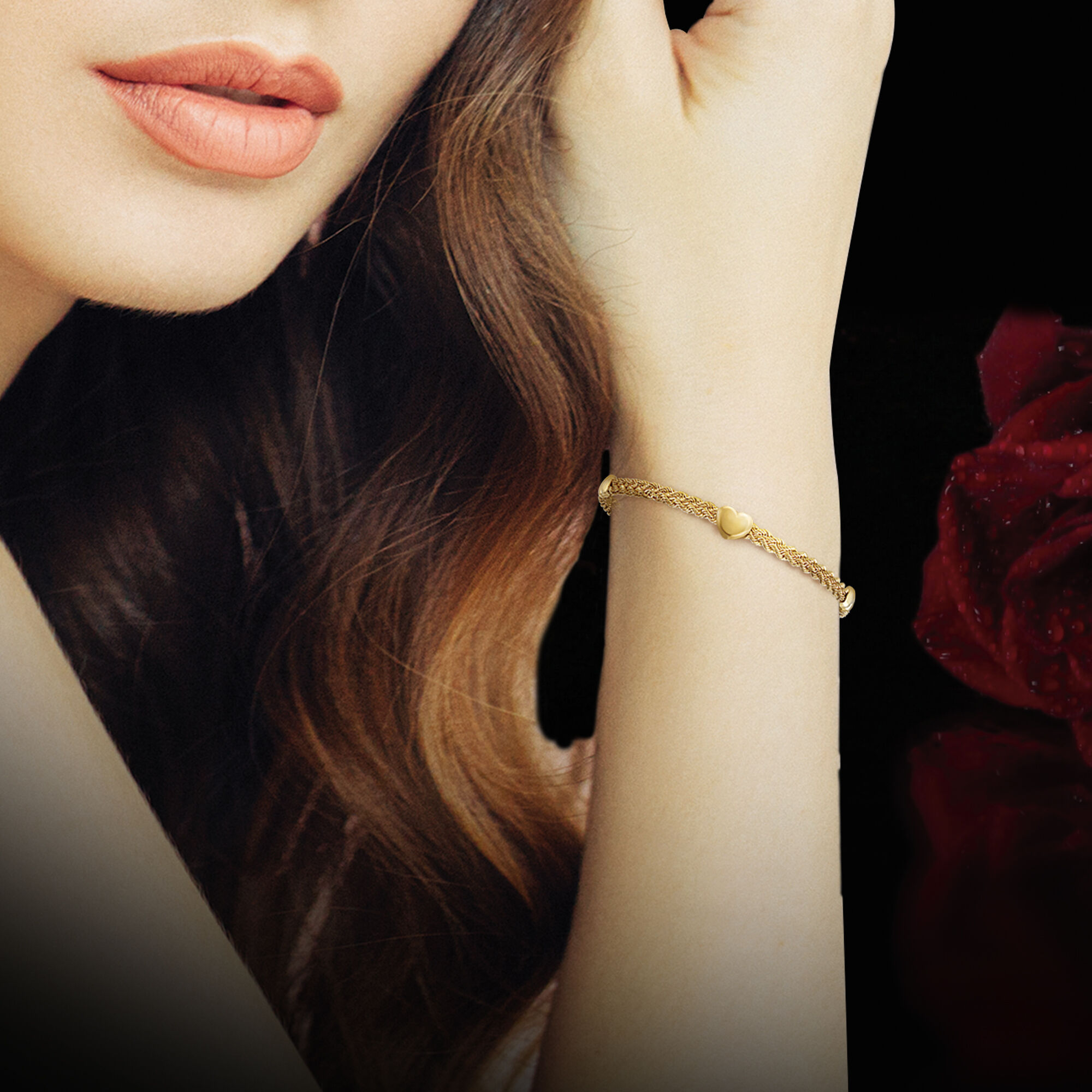 Embraced by Love 14kt Gold Bracelet 6355 0016 m model