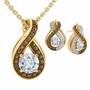 Perfectly Paired Mocha Swirl Pendant with FREE Matching Earrings 4978 001 8 1