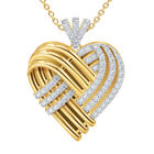 Woven Together Personalized Heart Pendant 10134 0016 b front