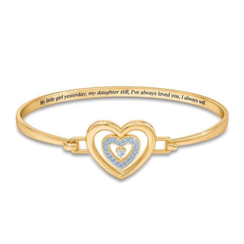 Daughter Birthstone and Diamond Bangle 1821 0021 a 4 april