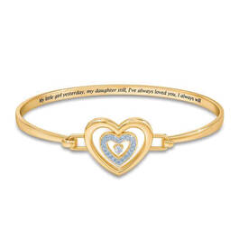 Daughter Birthstone and Diamond Bangle 1821 0021 a 4 april