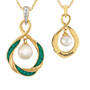The Pearl & Birthstone Pendant, Personalized Pearl Birthstone Pendant 6901 0023 e may