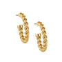 Golden Swirl Necklace Earring Bracelet Set 12279 0017 d earring