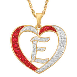 Personalized Diamond Initial Heart Pendant with FREE Poem Card 2300 0060 e initial