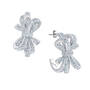 Birthstone Diamond Bow Earrings 1876 0066 d april