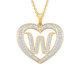 Dazzling Diamond Heart Pendant 11622 0138 a w