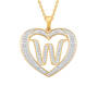 Dazzling Diamond Heart Children's Pendant, Dazzling Diamond Heart Pendant 11622 0138 a w