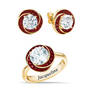 Love Knot Birthstone Ring with Free Matching Earrings 12097 0017 g july