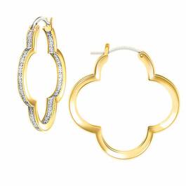 The Dazzling Diamond Quatrefoil Hoops 6232 001 5 1