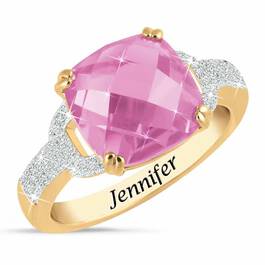 Birthstone  Diamond Ring 1159 001 5 10