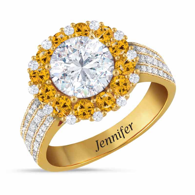 Birthstone Beauty Diamonisse Halo Ring 4924 001 3 11