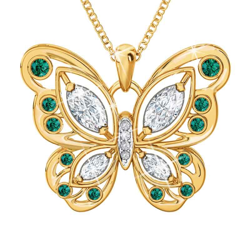 The Birthstone Butterfly Diamond Pendant 2030 001 8 5