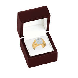 Believe Baguette Diamond Mens Ring 10456 0016 g gift box