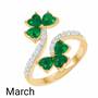 A Colorful Year Crystal Rings   Sizes 5 8 6115 003 3 3