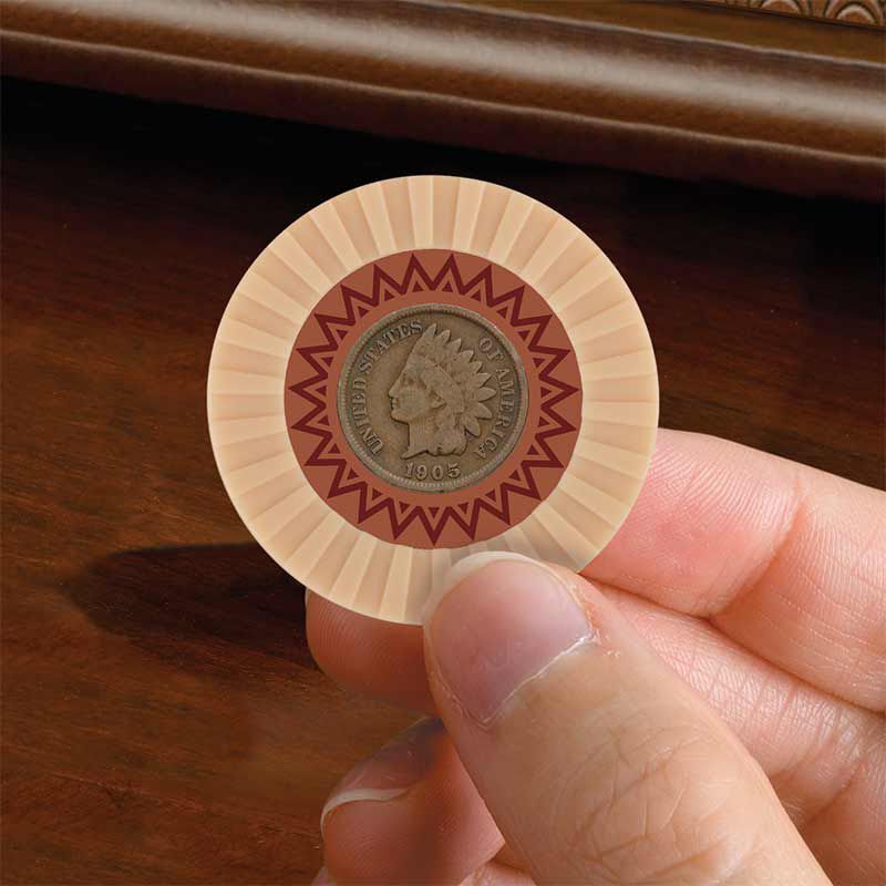 The Buffalo Nickel and Indian Head Penny Checkers Set 5403 001 0 3