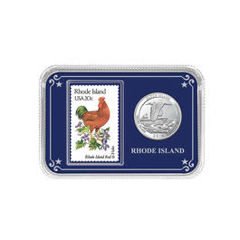 America the Beautiful State Coin and Stamp Collection 11503 0025 a showpackRI