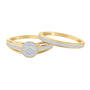 Infinite Love Diamond Bridal Set, Infinite Love Diamond Bridal Set 10936 0016 b sidebyside