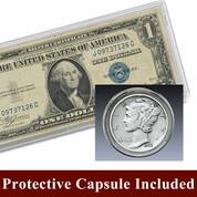mercury silver dime certificate 3235 1454 b capsule