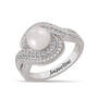 Personalized Pearl Birthstone Swirl Ring 11064 0018 d april