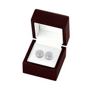 Diamond Swirl Stud Earrings 11119 0013 g gift box
