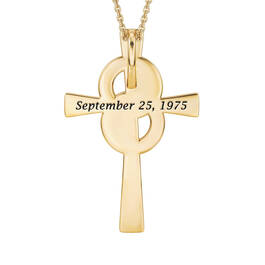 Our Marriage is a Blessing Anniversary Cross Pendant 11482 0012 c back