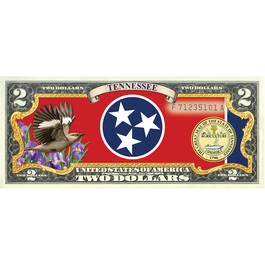 State Bird and Flower Enhanced $2 Bill Collection 11346 0018 a Tennessee