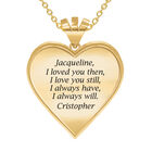 Woven Together Personalized Heart Pendant 10134 0016 c back
