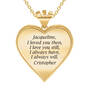Woven Together Personalized Heart Pendant, Woven Together Personalized Heart Pendant 10134 0016 c back
