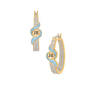Birthstone Beauty Initial Swirl Hoops 10722 0014 b march