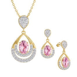 Birthstone Necklace Earring Set 6930 0010 j october