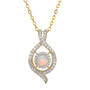 Sparkling Embrace Genuine Birthstone Pendant, Sparkling Embrace Genuine White Topaz Pendant 12302 0018 j october