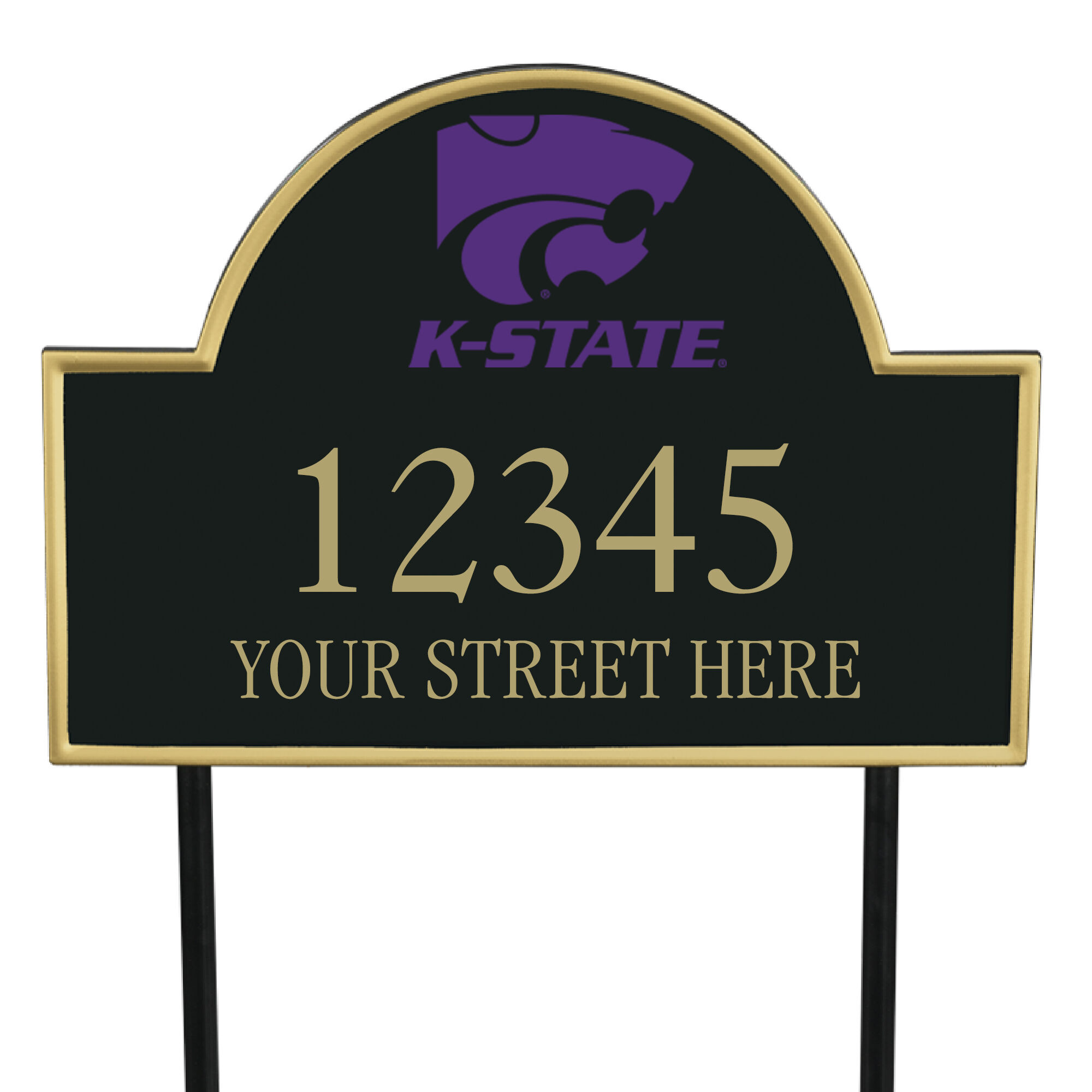 The College Personalized Address Plaque 5716 0384 b Kansas State