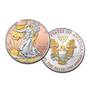 Platinum and Gold Highlighted American Silver Eagles 1462 001 7 3