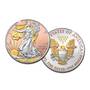 Platinum and Gold-Highlighted American Silver Eagles, Platinum and Gold Highlighted American Silver Eagles 1462 001 7 3