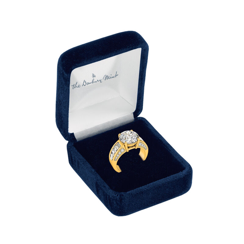 Golden Glamour Diamonisse Statement Ring 10469 0011 g gift box