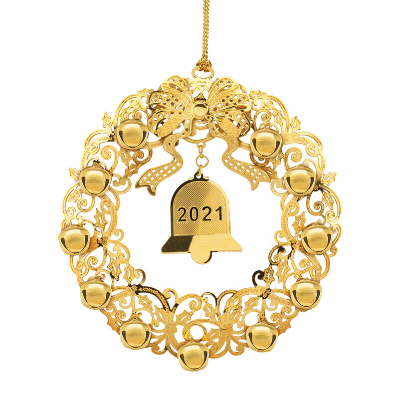 Danbury Mint 2021 Indiana Hoosiers Christmas Ornament 2021 The 2021 Gold Christmas Ornament Collection