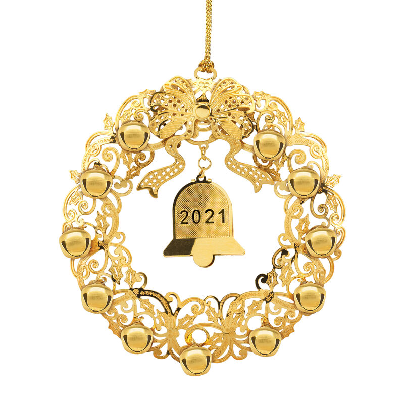 2021 Gold Christmas Ornament Collection 2798 0028 j wreath
