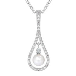 Drop of Luxury Pearl Diamond Necklace 10141 0017 a main
