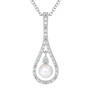 Drop of Luxury Pearl Diamond Necklace 10141 0017 a main