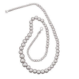 Sensational Silver Classic Bead Necklace 11061 0011 c necklace